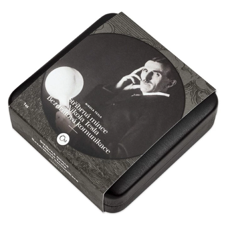 Niue: Nikola Tesla - Wireless Communication $1 Srebro 2023 Proof