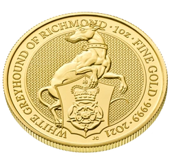 Bestie Królowej: Biały Chart z Richmond 1 uncja Złota 2021