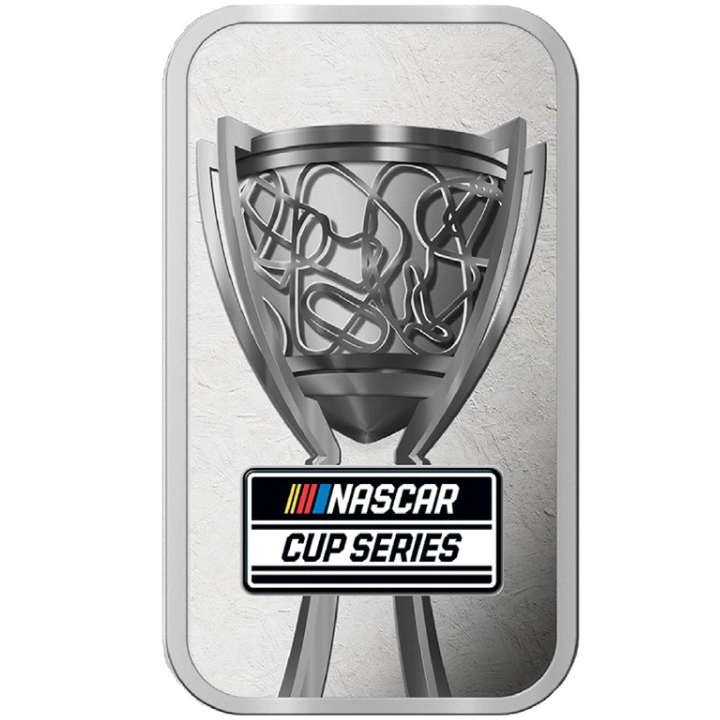 Sztabka Nascar International Cup kolorowana 1 uncja Srebra 2025