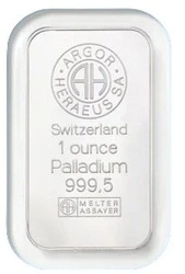 Sztabka Argor Heraeus 1 uncja Palladu