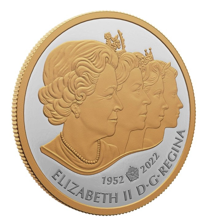 Canada: The Imperial State Crown pozłacany $1 Srebro 2022 Proof