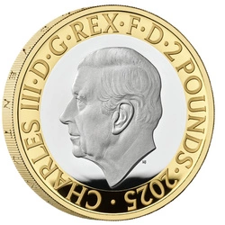 RRS Discovery £2 pozłacany Srebro 2025 Proof