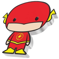 Niue: DC Comics - Flash Chibi Coin kolorowany 1 uncja Srebra 2020 Proof