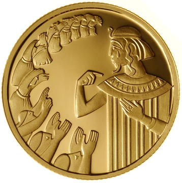 Joseph and his Brothers 10 NIS Złoto 2000 Proof 