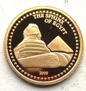 Sfinks 1/25 uncji Złota 2005 Proof