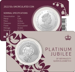 Platinum Jubilee of HM Queen Elizabeth II Miedzionikiel 2022