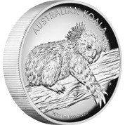 Koala 1 uncja Srebra 2012 PROOF High Relief