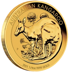 Australijski Kangur 1/4 uncji Złota 2021