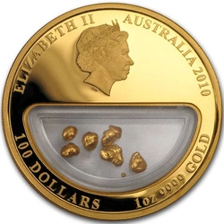 Skarby Australii: Złoto 1 uncja Złota 2010 Proof