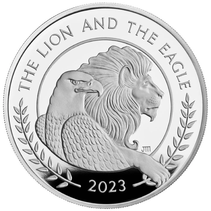 The Lion and The Eagle 1 uncja Srebra 2023 Proof