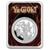 Niue: Yu-Gi-Oh! Game Flip - 25. rocznica 1 uncja Srebra 2023 Slab