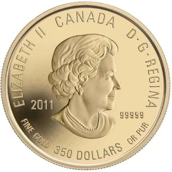 Canada: Mountain Avens $350 Złoto 2011 Proof