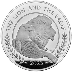  The Lion and The Eagle 1000 gramów Srebra 2023 Proof
