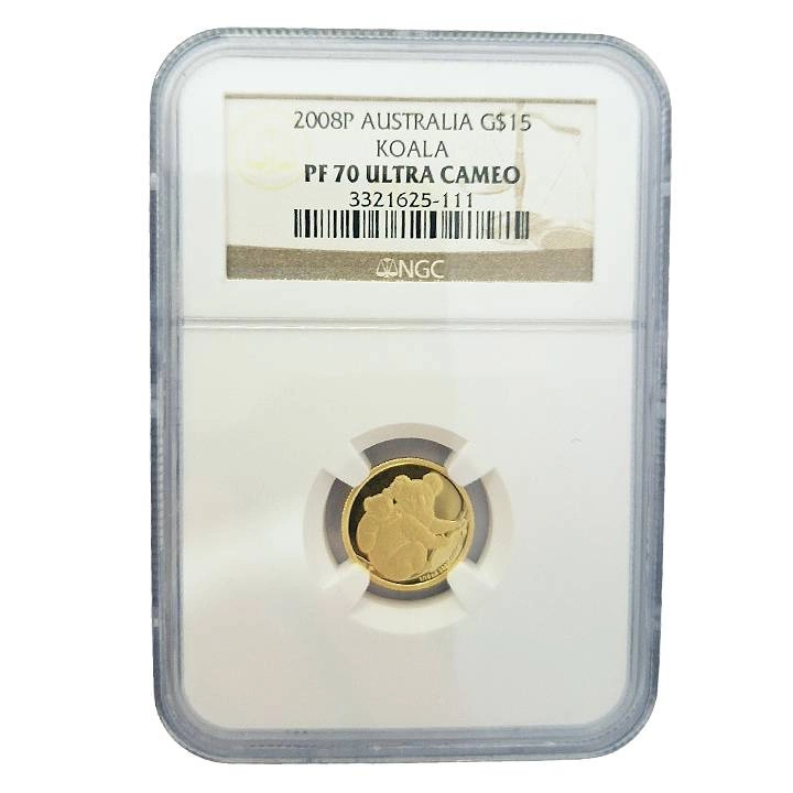 Koala 1/10 uncji Złota 2008 Ultra Cameo NGC