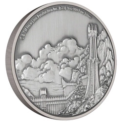 Niue: The Lord of the Rings - Mordor 1 uncja Srebra 2023 Antique Finish