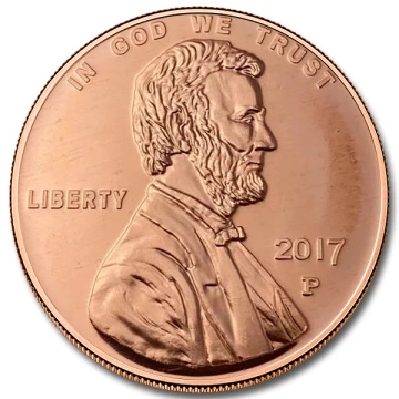 Lincoln Wheat Penny 1 uncja Miedzi