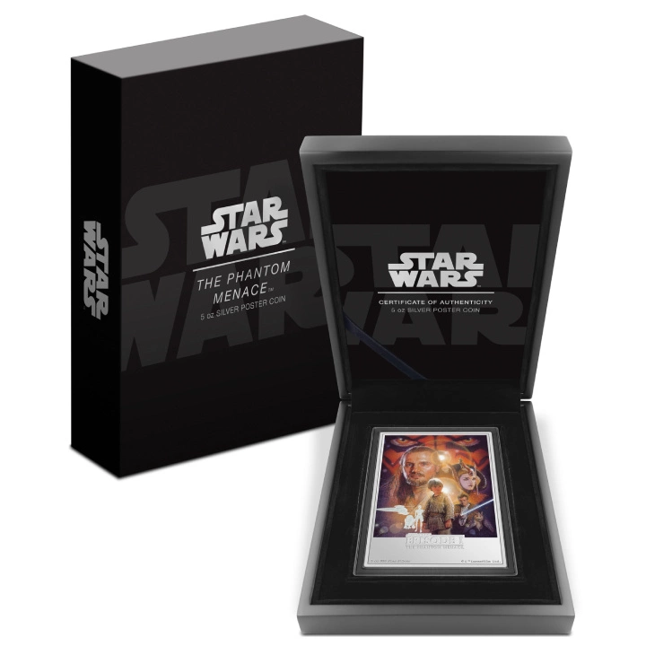Niue: Star Wars - The Phantom Menace kolorowany 5 uncji Srebra 2024 Proof