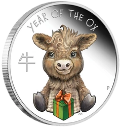 Lunar III: Mały Bawół 1/2 uncji Srebra 2021 Proof