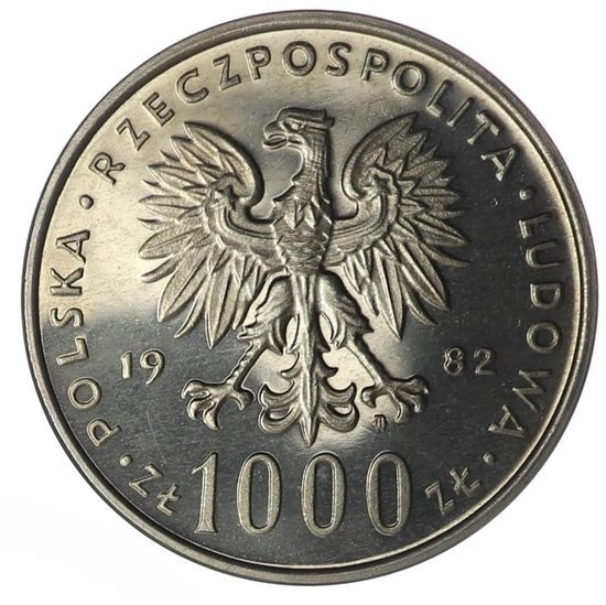 1000 PLN Jan Paweł II 1982