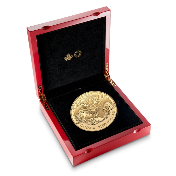 Canada: Lunar Year of the Dragon $2500 Złoto 2024 Proof