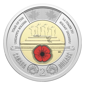 Canada: Honouring Canada’s Unknown Soldier kolorowany $2 2025