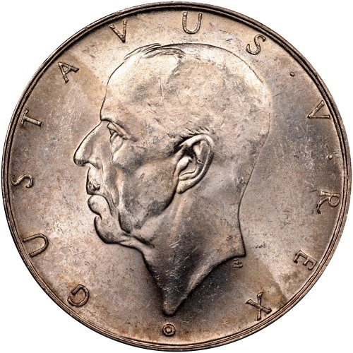 Szwecja, Gustaw V - 300. Rocznica Osadnictwa w Delaware 2 Korony 1938