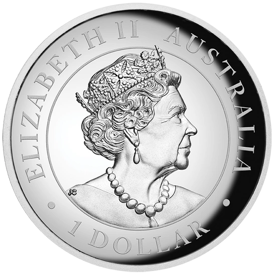 Australijski Kangur kolorowany 1 uncja Srebra 2022 Proof High Relief