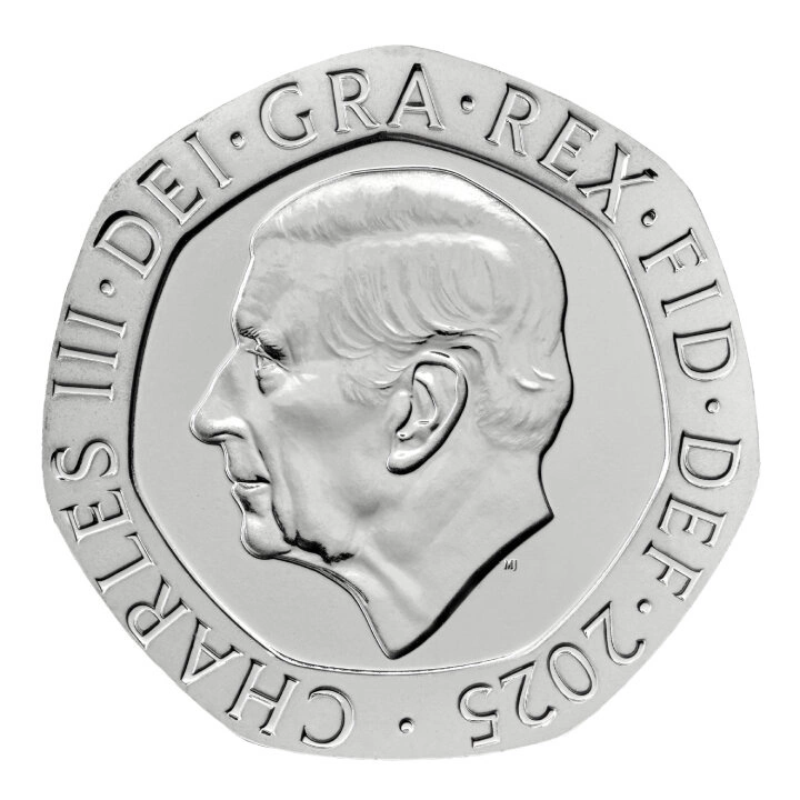 Zestaw 8 monet Miedzionikiel Wielka Brytania Definitive 2025