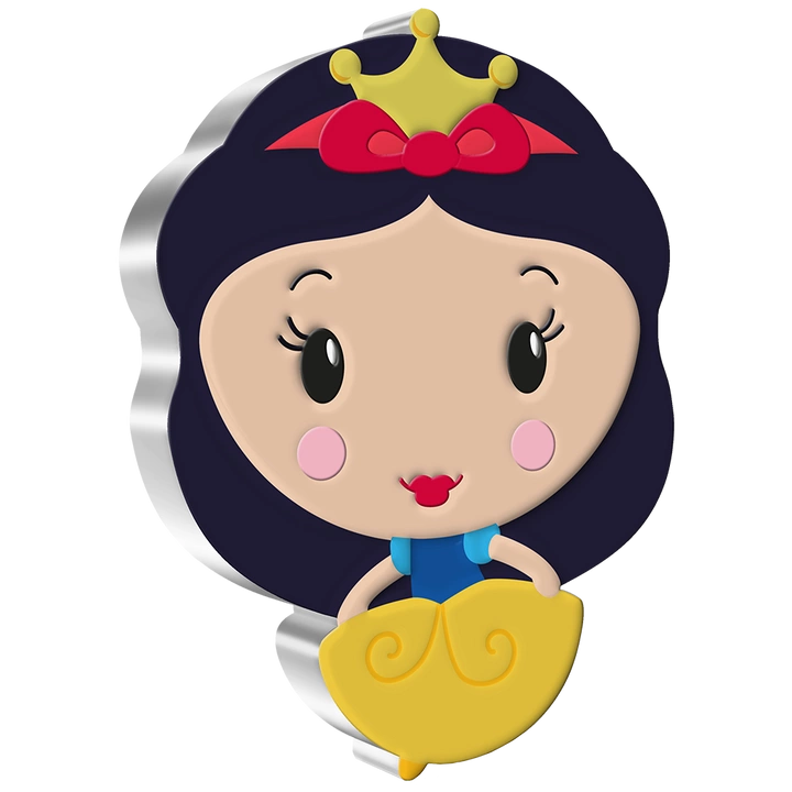 Niue: Disney - Snow White Chibi Coin kolorowany 1 uncja Srebra 2021 Proof