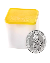 Bestie Królowej: Czarny Byk z Clarence 1 uncja Platyny 2019