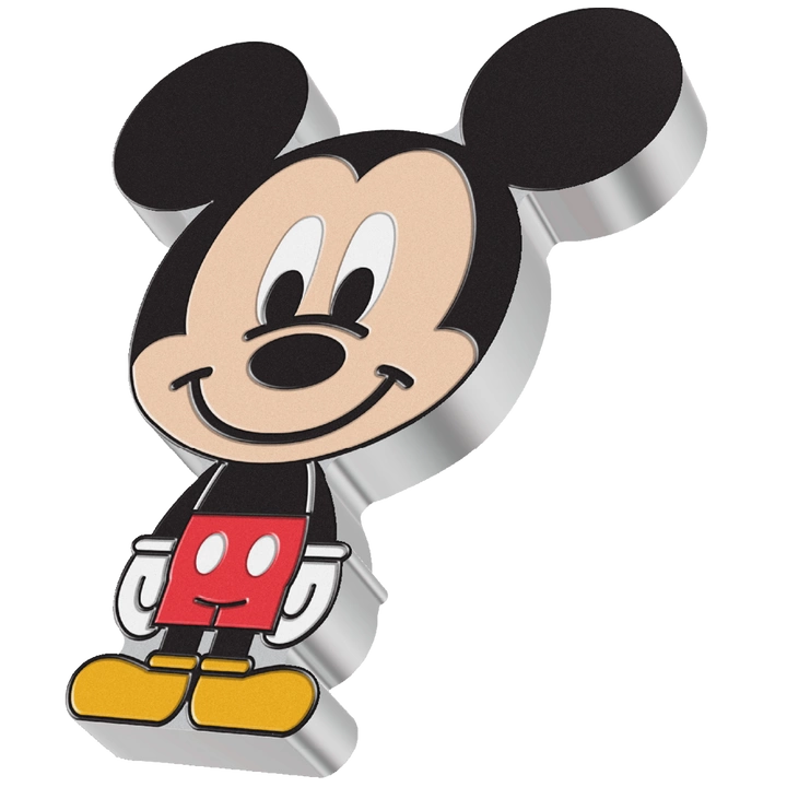 Niue: Disney - Mickey Chibi Coin kolorowany 1 uncja Srebra 2021 Proof