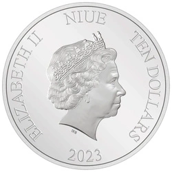 Niue: Looney Tunes Year of the Rabbit – Bugs Bunny kolorowany 3 uncje Srebra 2023 Proof