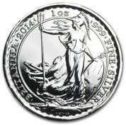Britannia 1 uncja Srebra (Privy Mark Horse) 2014