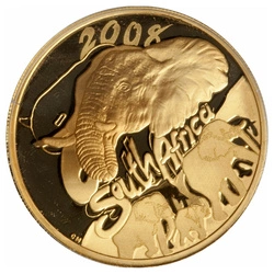 Natura: Elephant 1 uncja Złota 2008 Proof