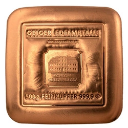 Sztabka 500 gramów Miedzi