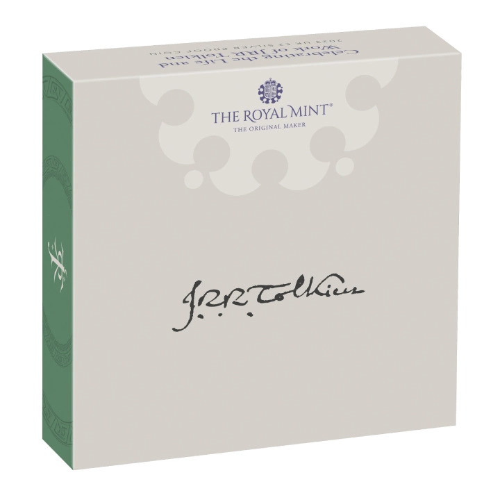 Celebrating the Life and Work of JRR Tolkien £2 pozłacany Srebro 2023 Proof