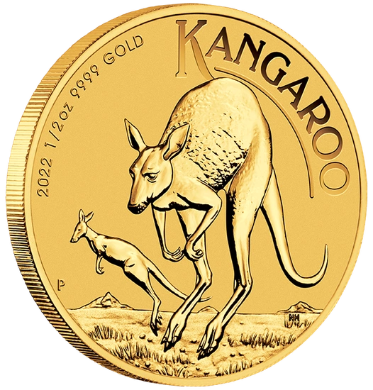 Australijski Kangur 1/2 uncji Złota 2022