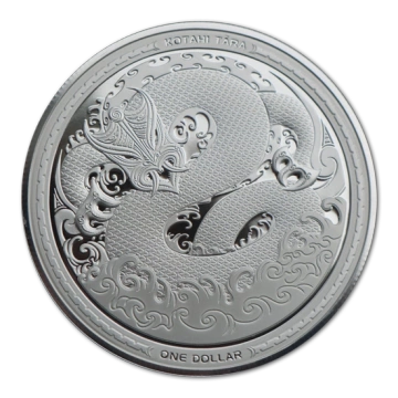 Taniwha 1 uncja Srebra 2017 Proof