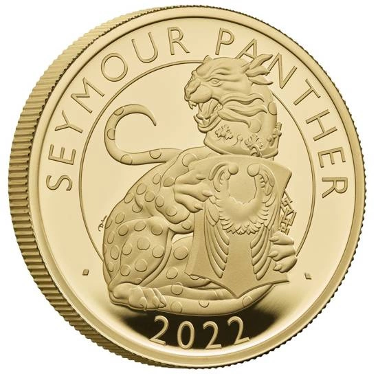 The Royal Tudor Beasts: Seymour Panther 1 uncja Złota 2022 Proof