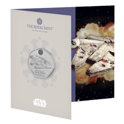 Star Wars: Millennium Falcon 50p Miedzionikiel 2024