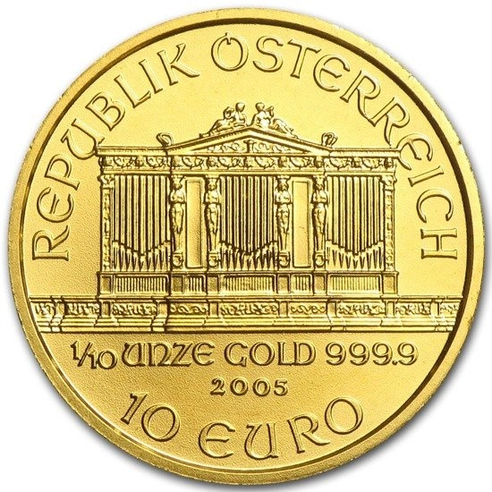 Wiedeński Filharmonik 1/10 uncji Złota 2005