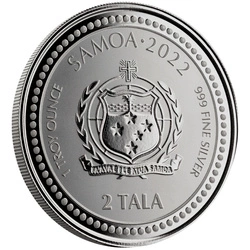 Samoa: Sea Dragon 1 uncja Srebra 2022 Prooflike