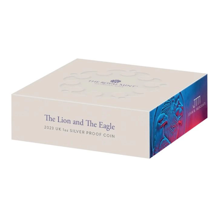 The Lion and The Eagle 1 uncja Srebra 2023 Proof