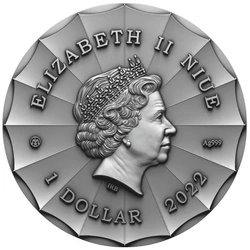 Niue: Fairy Tales - The Magical Nanny kolorowana $1 Srebro 2022 High Relief Antiqued Coin