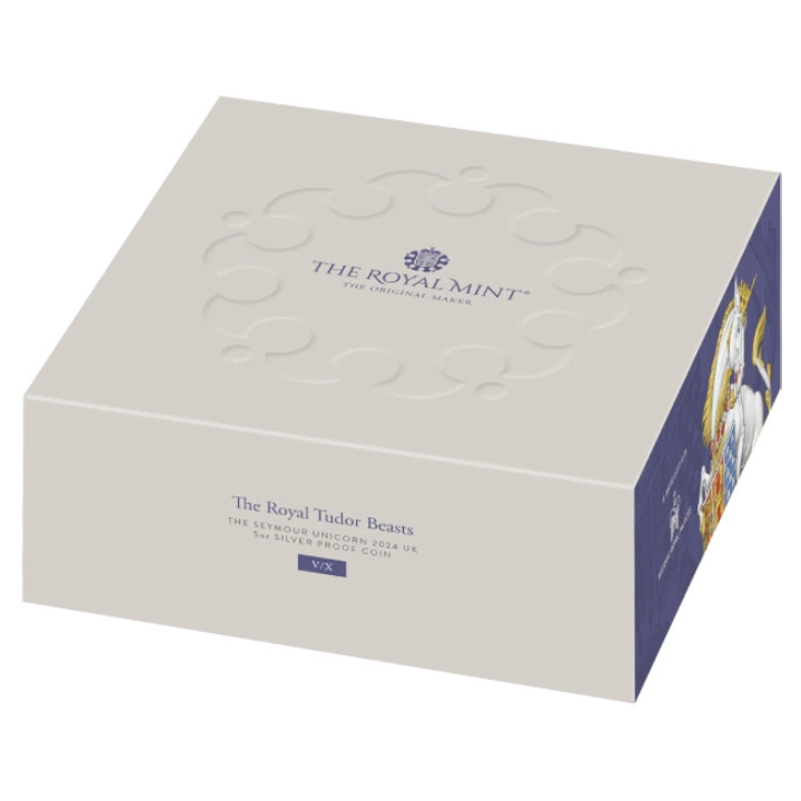 The Royal Tudor Beasts: The Seymour Unicorn 5 uncji Srebra 2024 Proof