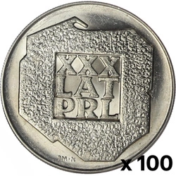 XXX Lat PRL "Mapka" 200 zł Srebro 1974 100 sztuk