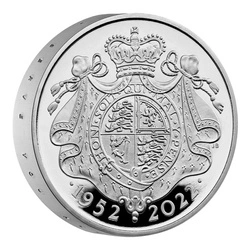 The Platinum Jubilee of Her Majesty The Queen £5 Platyna 2022 Proof Piedfort Coin