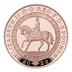 The Platinum Jubilee of Her Majesty The Queen £5 Złoto 2022 Proof 