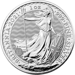 Britannia 1 uncja Srebra 2021 PAKIET 25 SZTUK