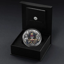 Niue: The Pirates - Black Mark kolorowany 2 uncje Srebra 2026 Antiqued Coin